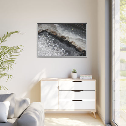 Grey Moonstone Framed Print - Opulence