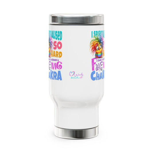I Spiritualised Too Hard… I Think I’ve Blown a Chakra – Stainless Steel Travel Mug (14oz)