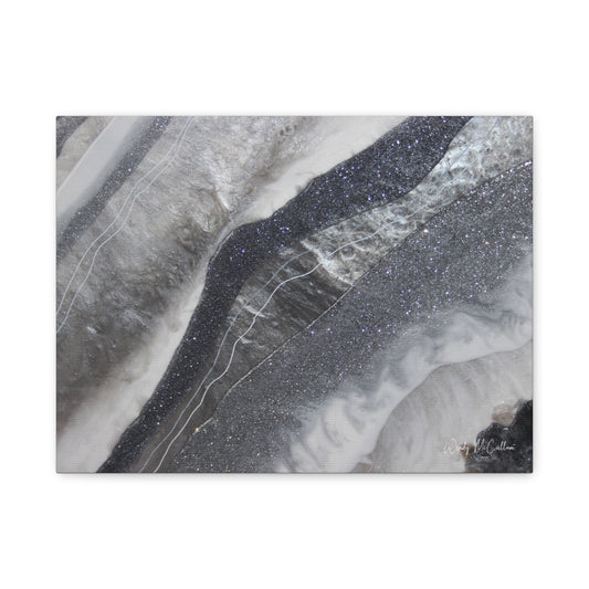 Grey Moonstone Canvas Wall Art - Grace