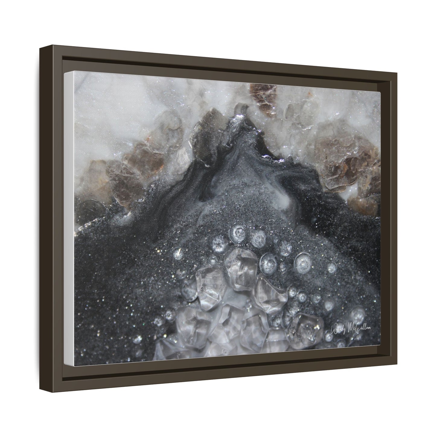 Grey Moonstone Framed Print - Elegance