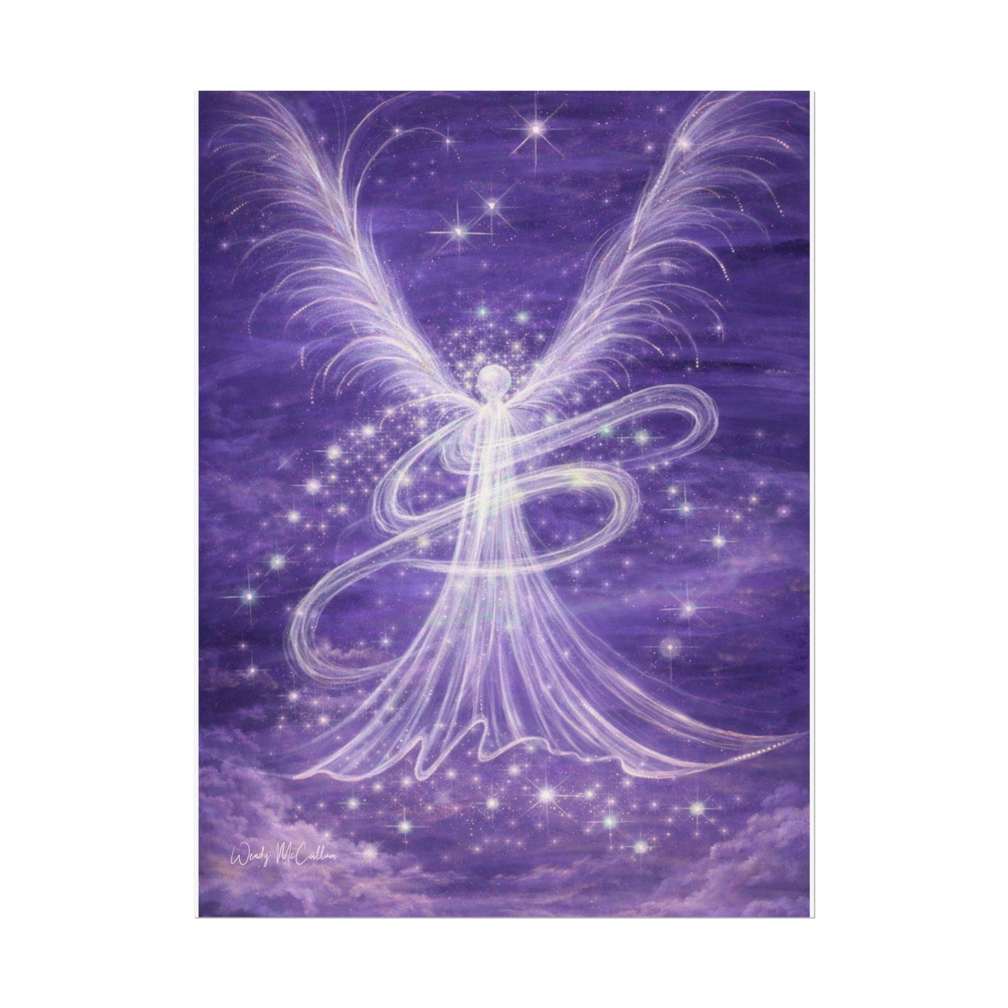 Archangel Zadkiel – Abstract Angel Fine Art Print Compassion, Forgiveness, Transformation
