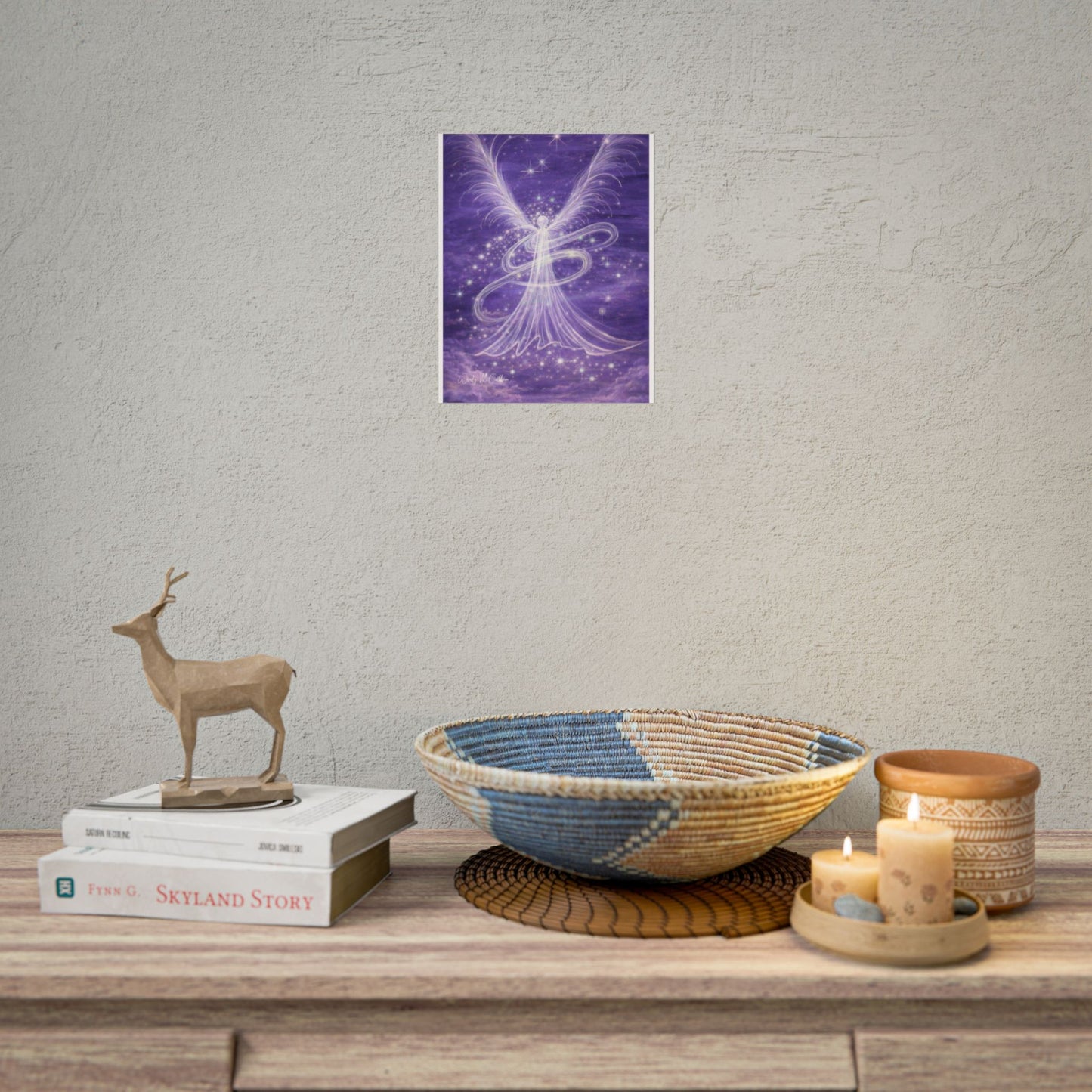 Archangel Zadkiel – Abstract Angel Fine Art Print Compassion, Forgiveness, Transformation