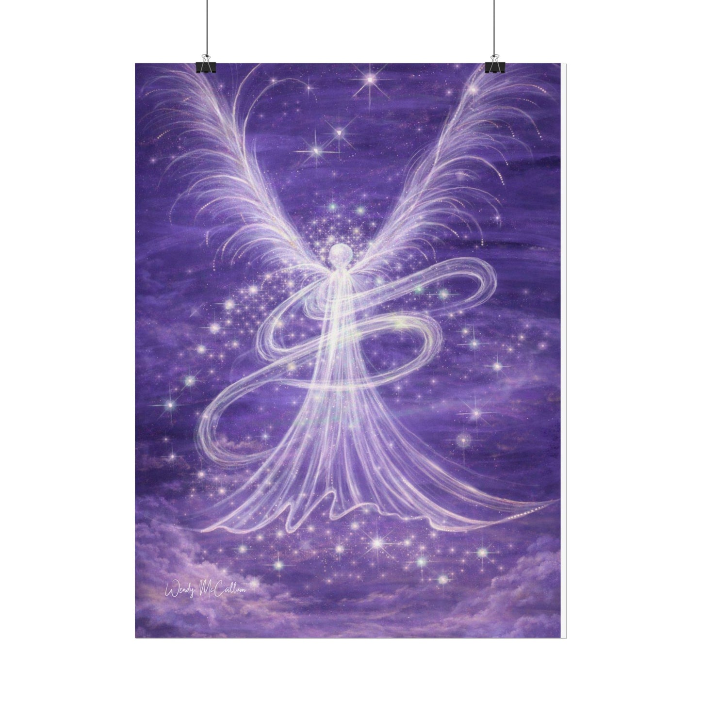 Archangel Zadkiel – Abstract Angel Fine Art Print Compassion, Forgiveness, Transformation