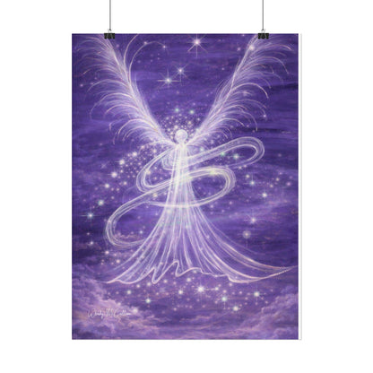 Archangel Zadkiel – Abstract Angel Fine Art Print Compassion, Forgiveness, Transformation