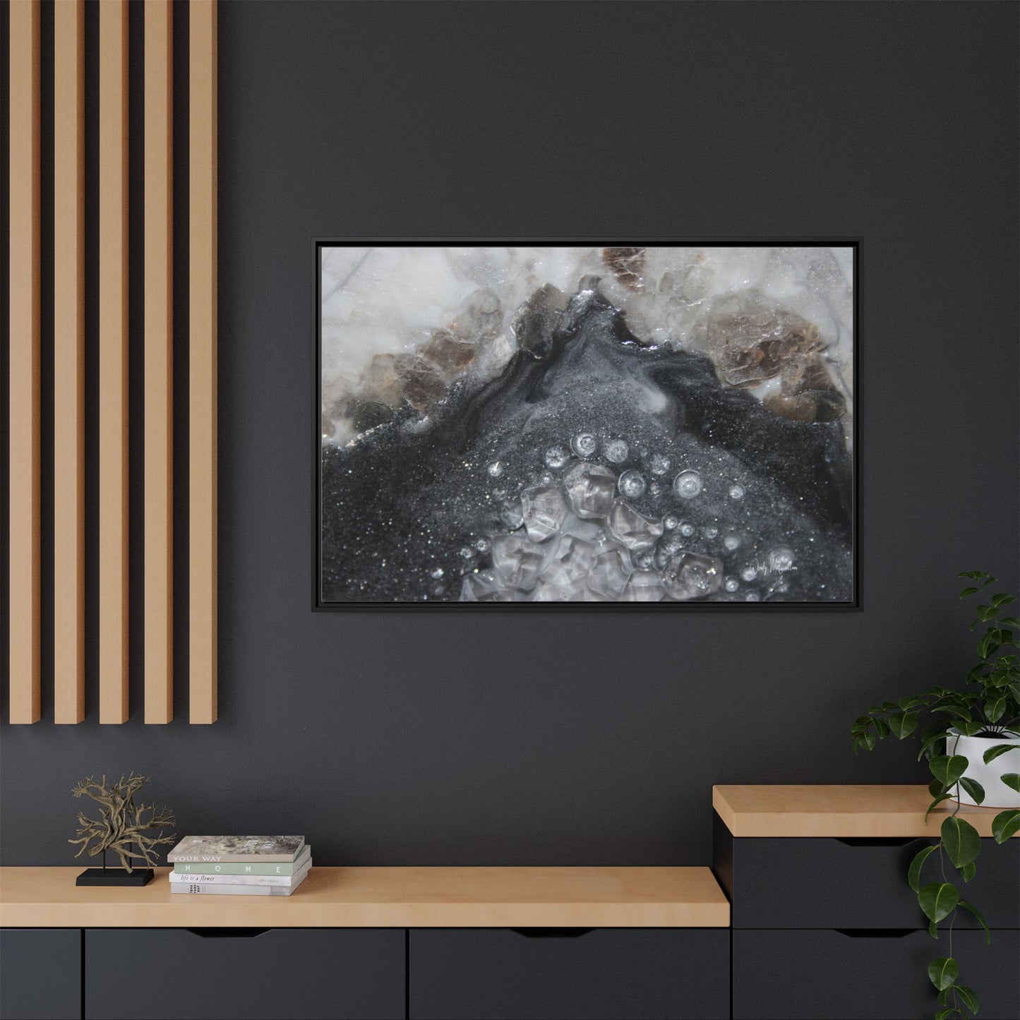 Grey Moonstone Framed Print - Elegance