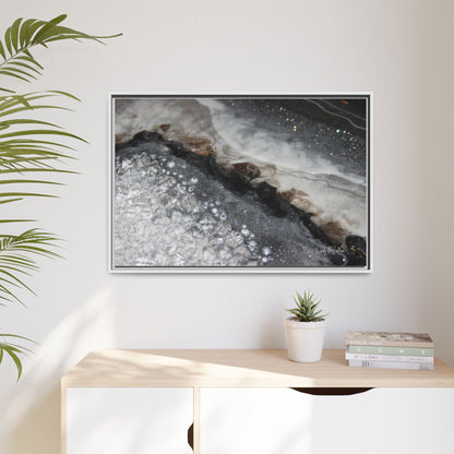 Grey Moonstone Framed Print - Opulence