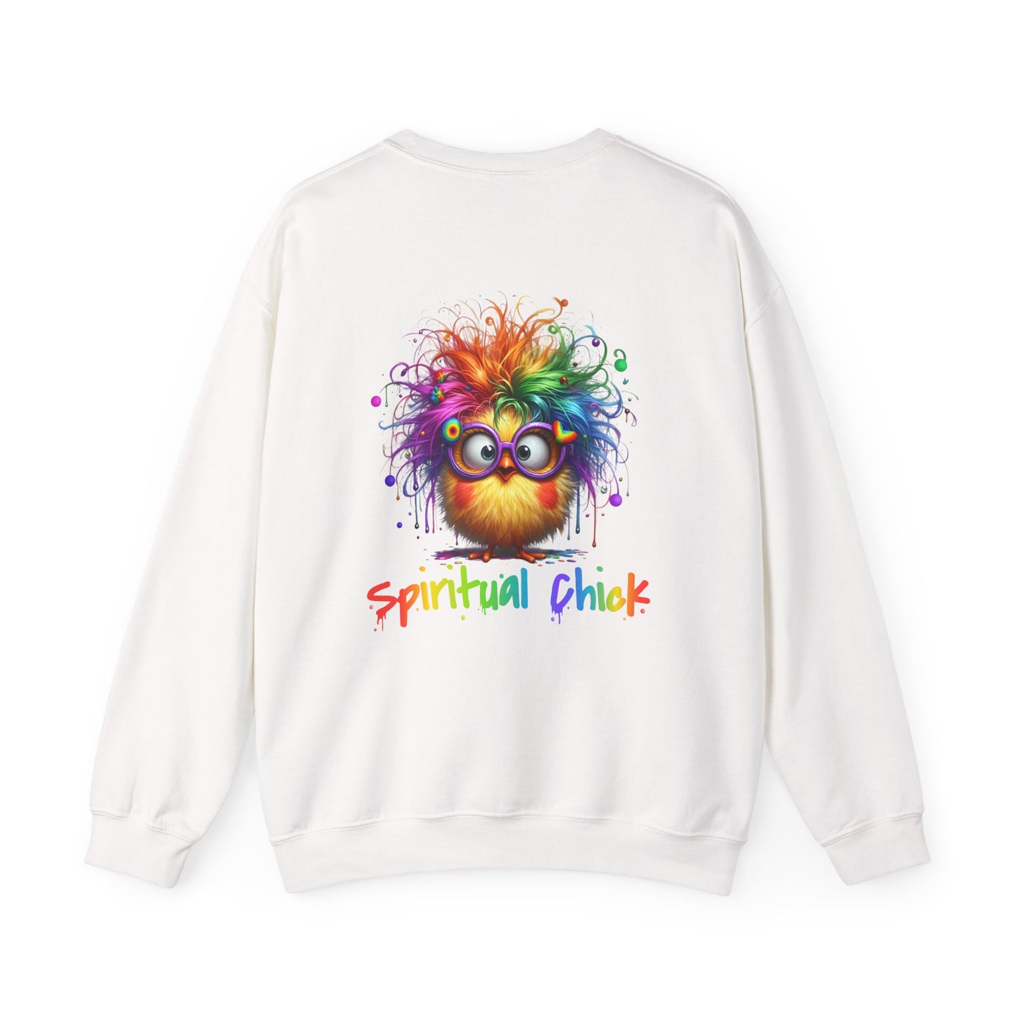 Spiritual Chick – Cute High-Vibe Rainbow Sweatshirt
