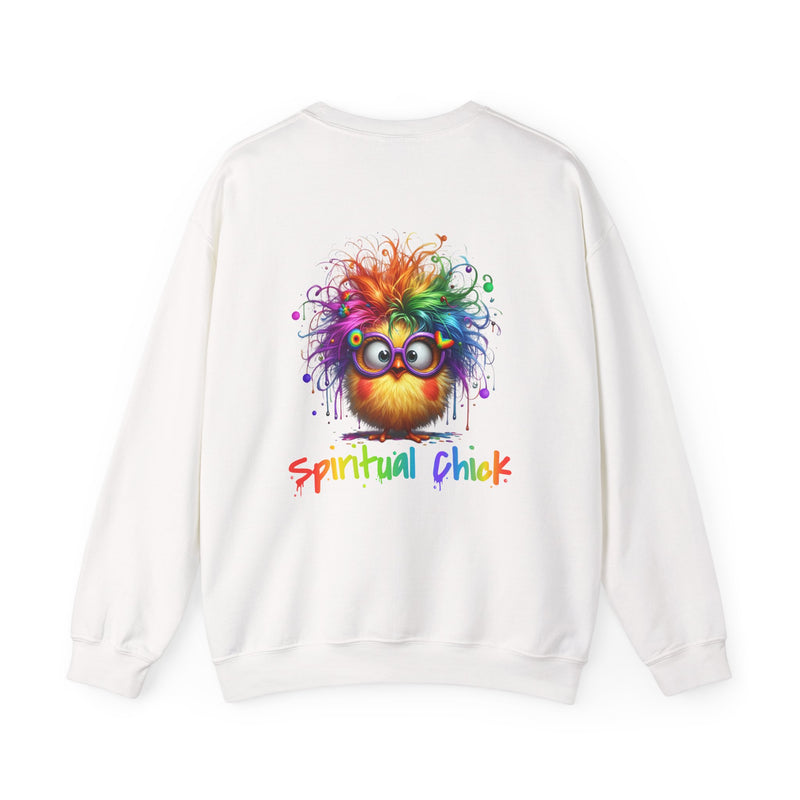 Spiritual Chick – Cute High-Vibe Rainbow Sweatshirt