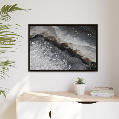Grey Moonstone Framed Print - Opulence