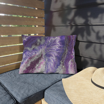 Amethyst Dreams Splendour Outdoor Pillow — Patio Cushion