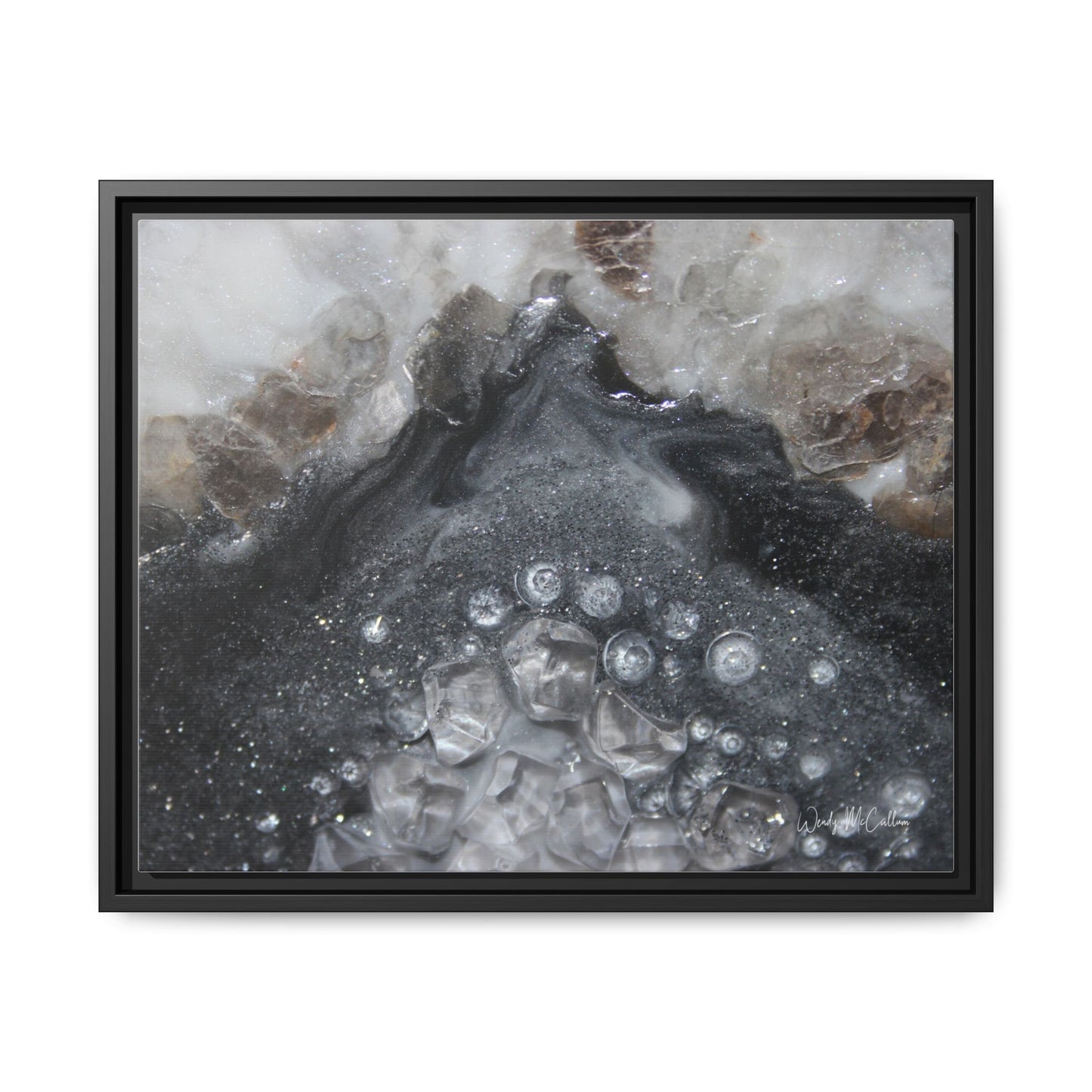 Grey Moonstone Framed Print - Elegance