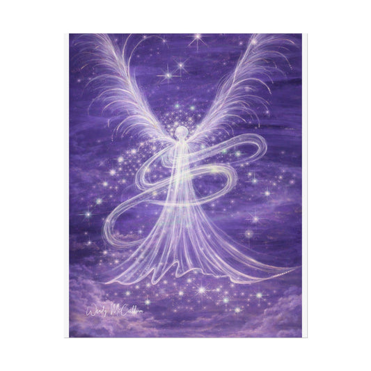 Archangel Zadkiel – Abstract Angel Fine Art Print Compassion, Forgiveness, Transformation