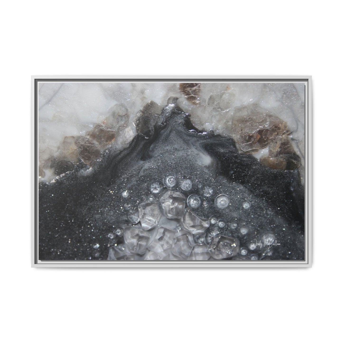 Grey Moonstone Framed Print - Elegance