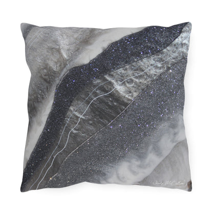 Grey Moonstone Grace  Outdoor Pillow – Patio Cushion