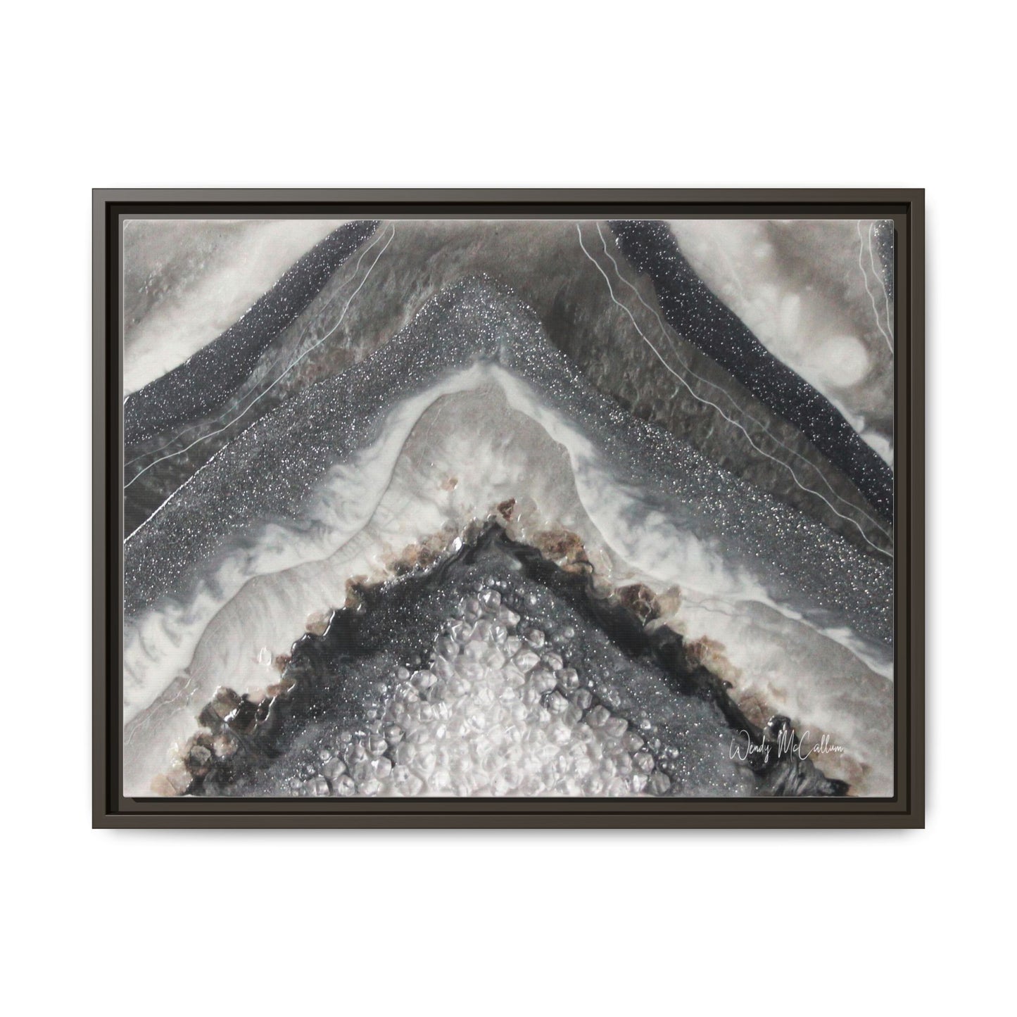 Grey Moonstone Framed Print - Splendour