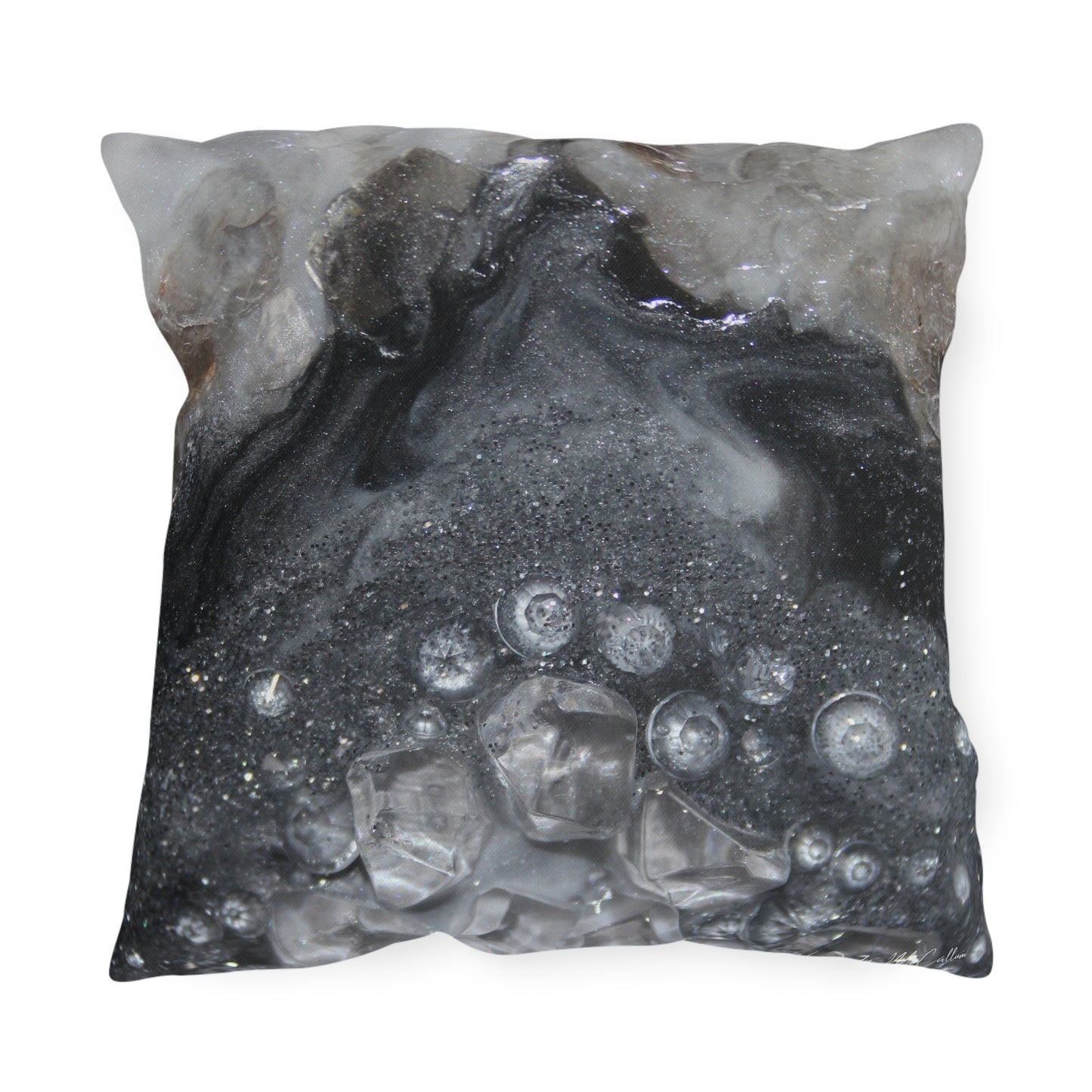 Grey  Moonstone  Elehance Outdoor Pillow — Patio Cushion