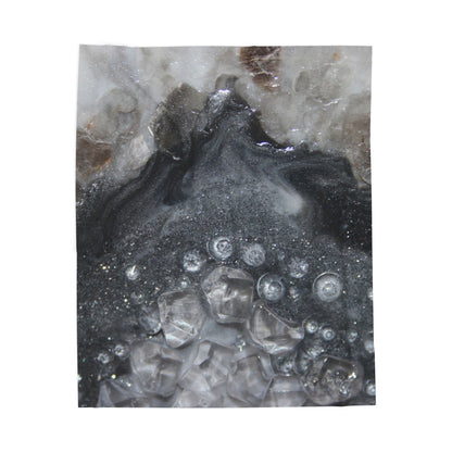 Grey Moonston Elegance - Velveteen Plush Blanket