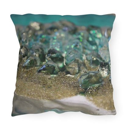 Dioptase Elegance Outdoor Pillow - Patio Cushion