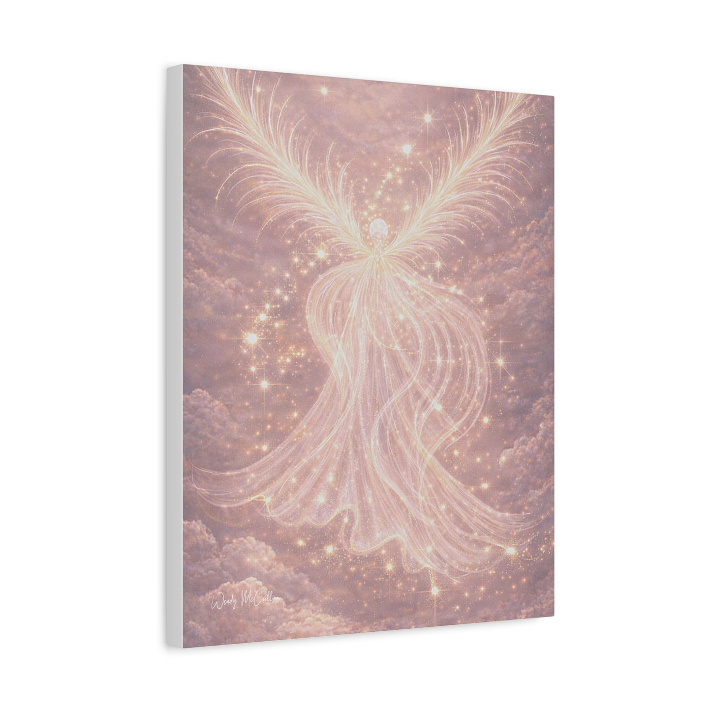 Archangel Chamuel Canvas – Love, Peace & Heart Healing