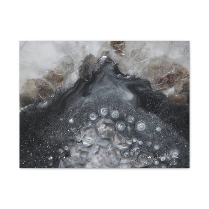 Grey Moonstone Canvas Wall Art - Elegance