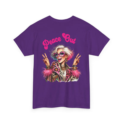 Peace Out – Glam Confidence Woman in Her Prime T-Shirt