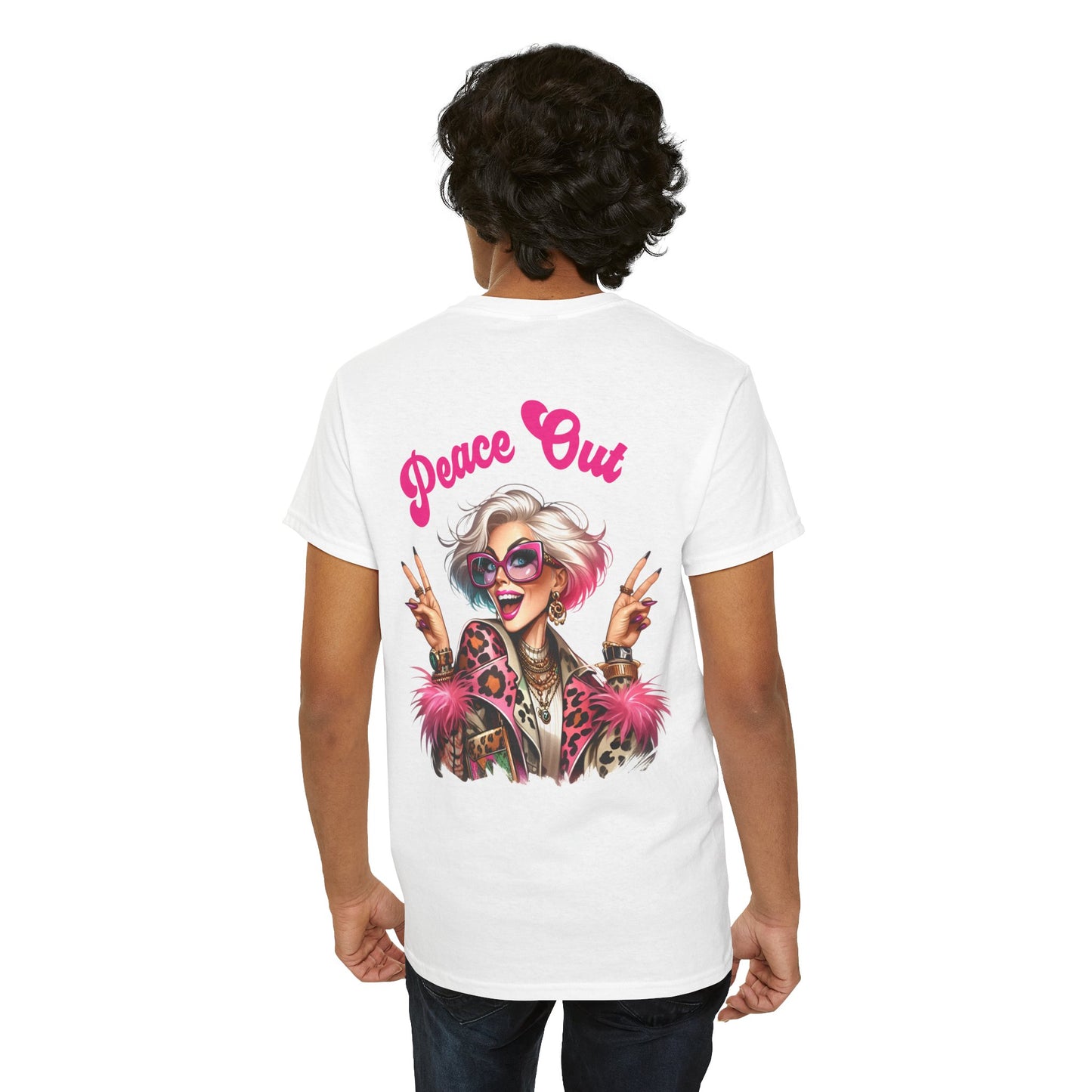 Peace Out – Glam Confidence Woman in Her Prime T-Shirt
