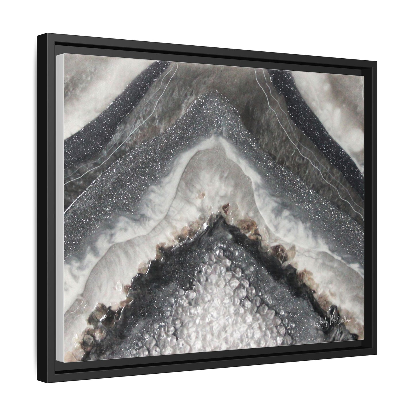Grey Moonstone Framed Print - Splendour
