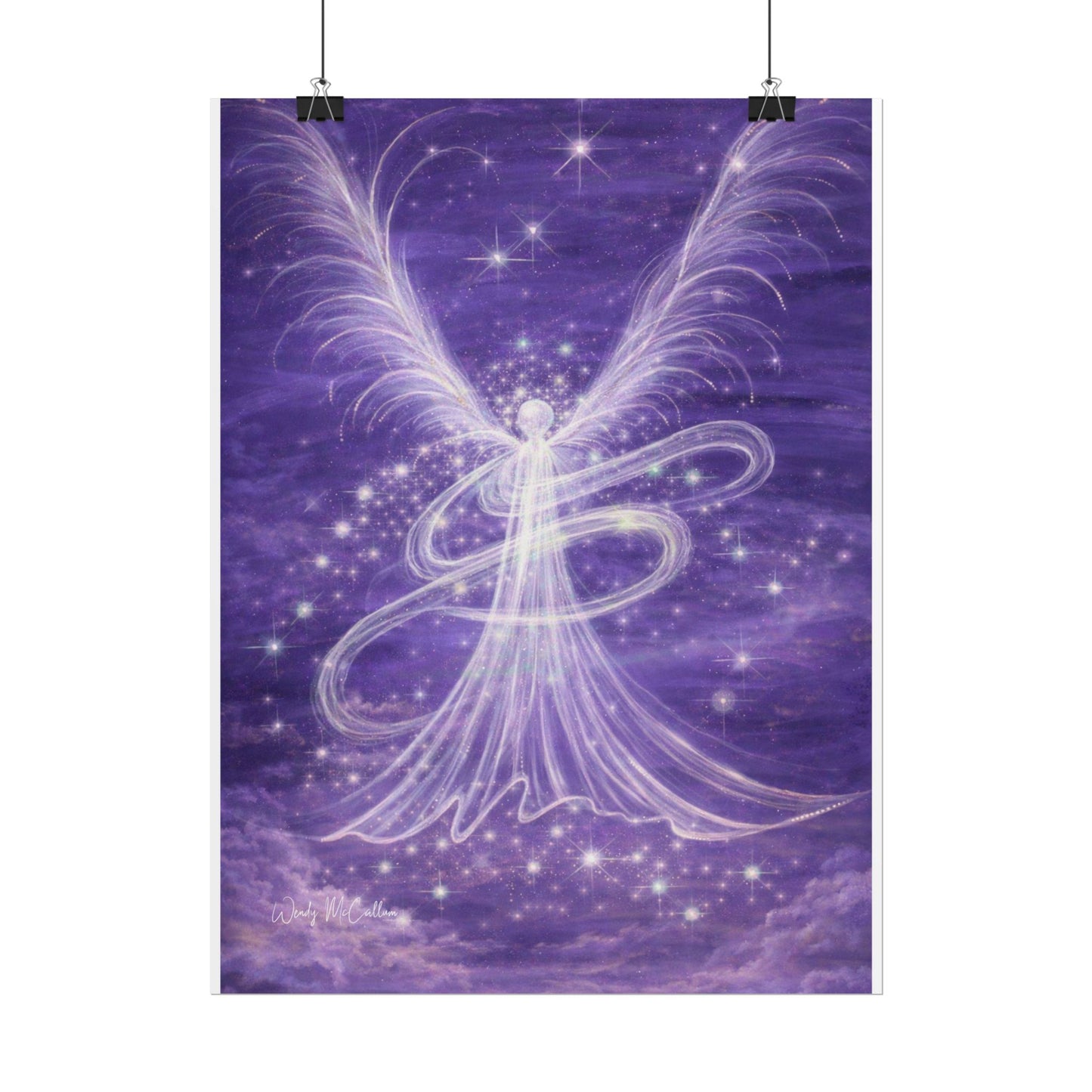 Archangel Zadkiel – Abstract Angel Fine Art Print Compassion, Forgiveness, Transformation