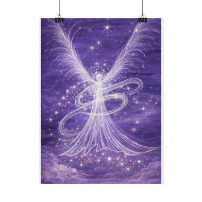 Archangel Zadkiel – Abstract Angel Fine Art Print Compassion, Forgiveness, Transformation
