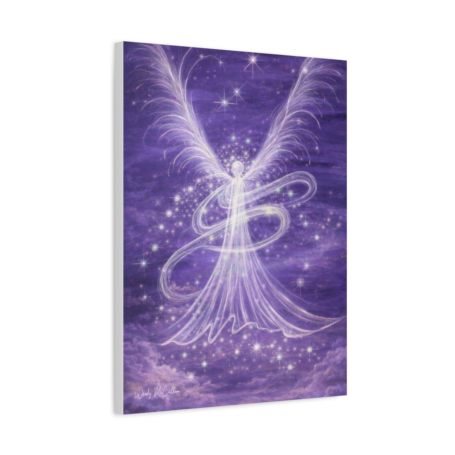 Archangel Zadkiel – Abstract Healing Frequency Art Canvas Print