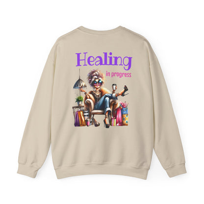 Healing in Progress – Strong Woman Empowerment Sweatshirt