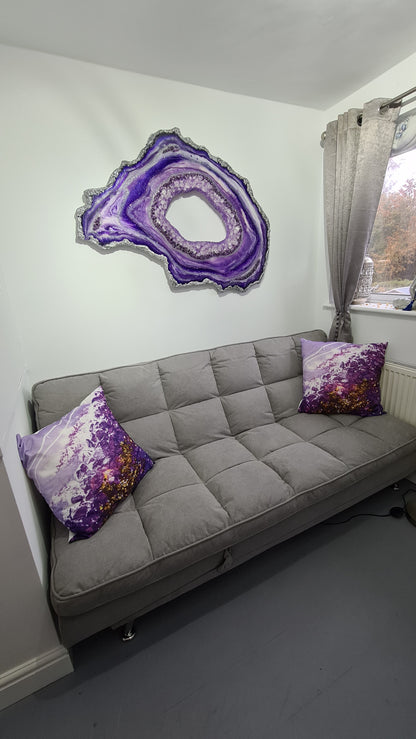 Tranquility - Amethyst Resin Geode - Frequency art