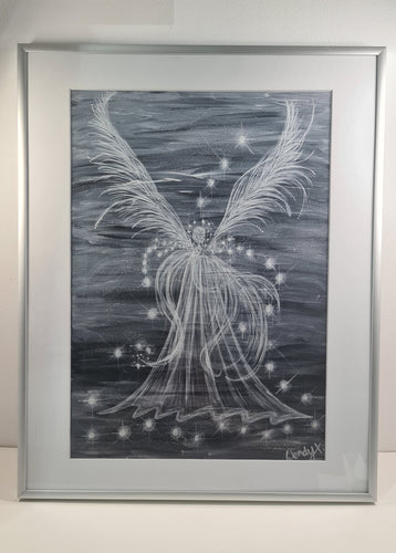 Archangel Jeremiel (Archangel of Change) - Framed Embellished Fine Art Print