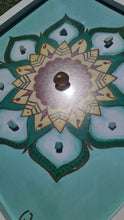 Load image into Gallery viewer, Flower Mandala for Manifesting - Framed embellished crystal infused Print