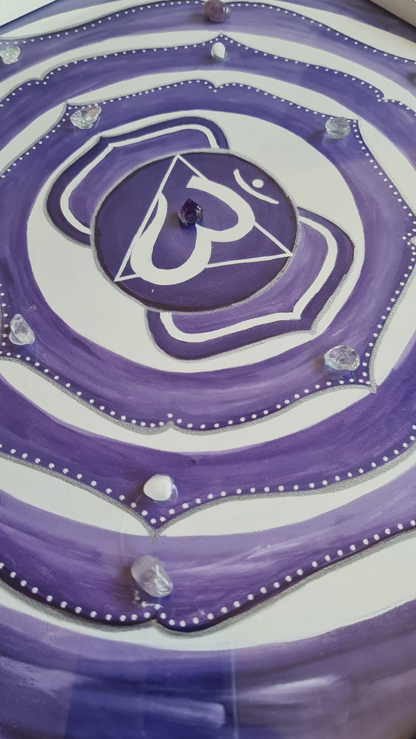 Mandala for Manifesting - Framed embellished crystal infused Print