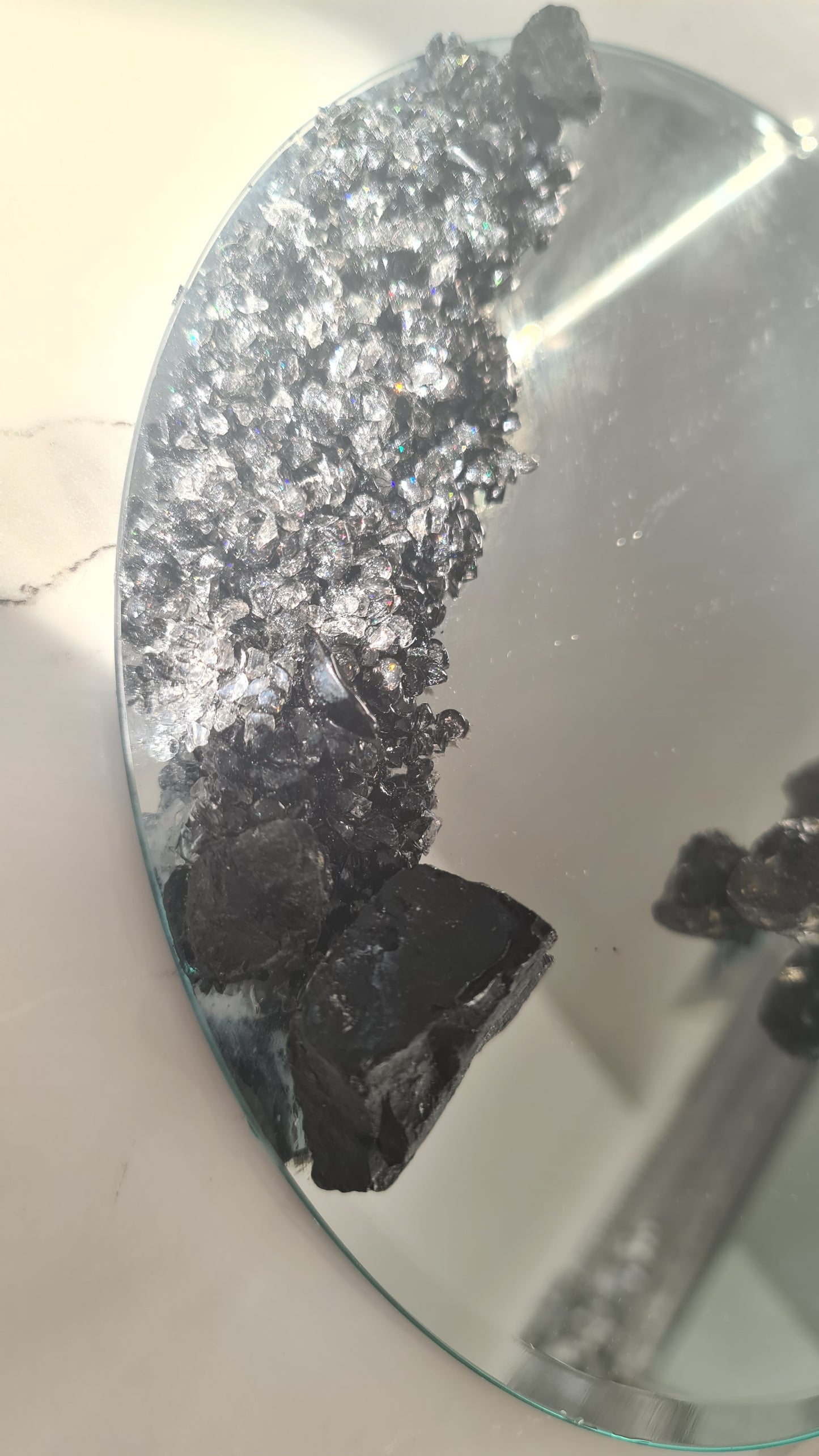 Copy of Mirror Candle plate Candle holder trinket dish