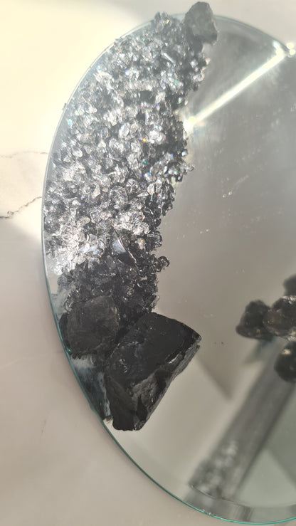 Copy of Mirror Candle plate Candle holder trinket dish