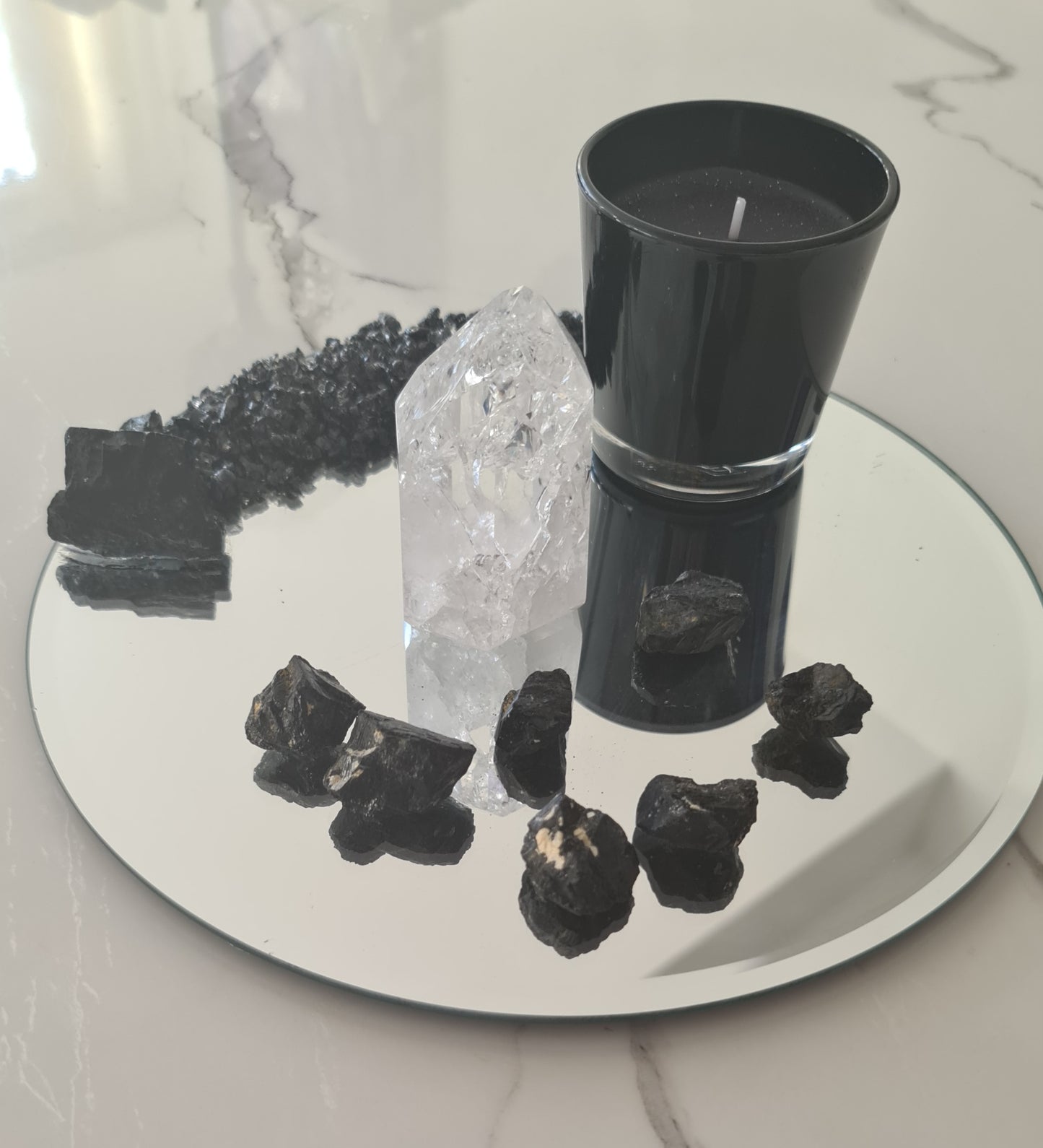 Copy of Mirror Candle plate Candle holder trinket dish