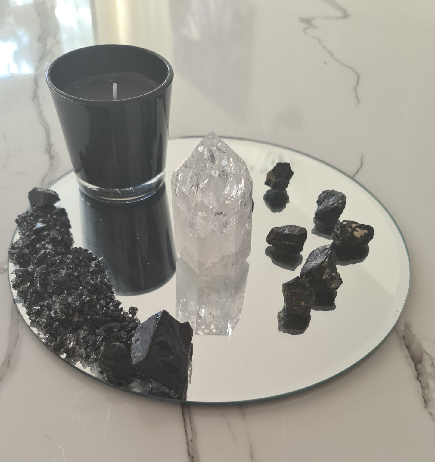 Copy of Mirror Candle plate Candle holder trinket dish