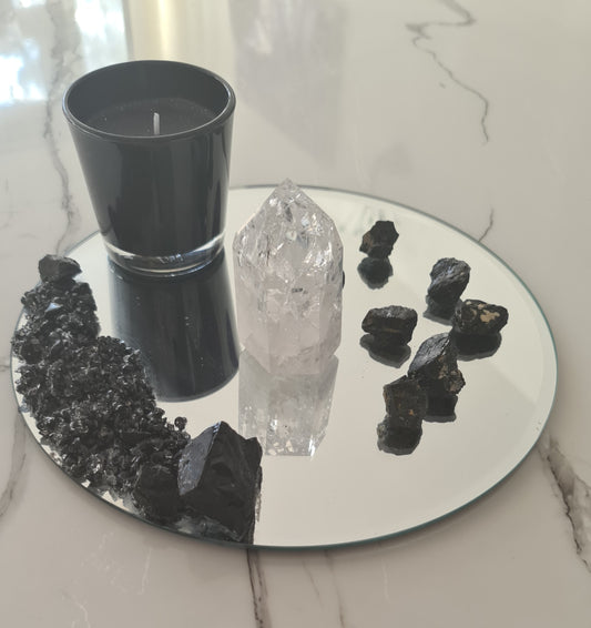 Copy of Mirror Candle plate Candle holder trinket dish