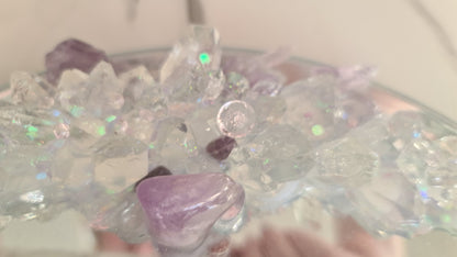 Mirror Candle plate Candle holder trinket dish