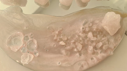 Mirror Candle plate Candle holder trinket dish