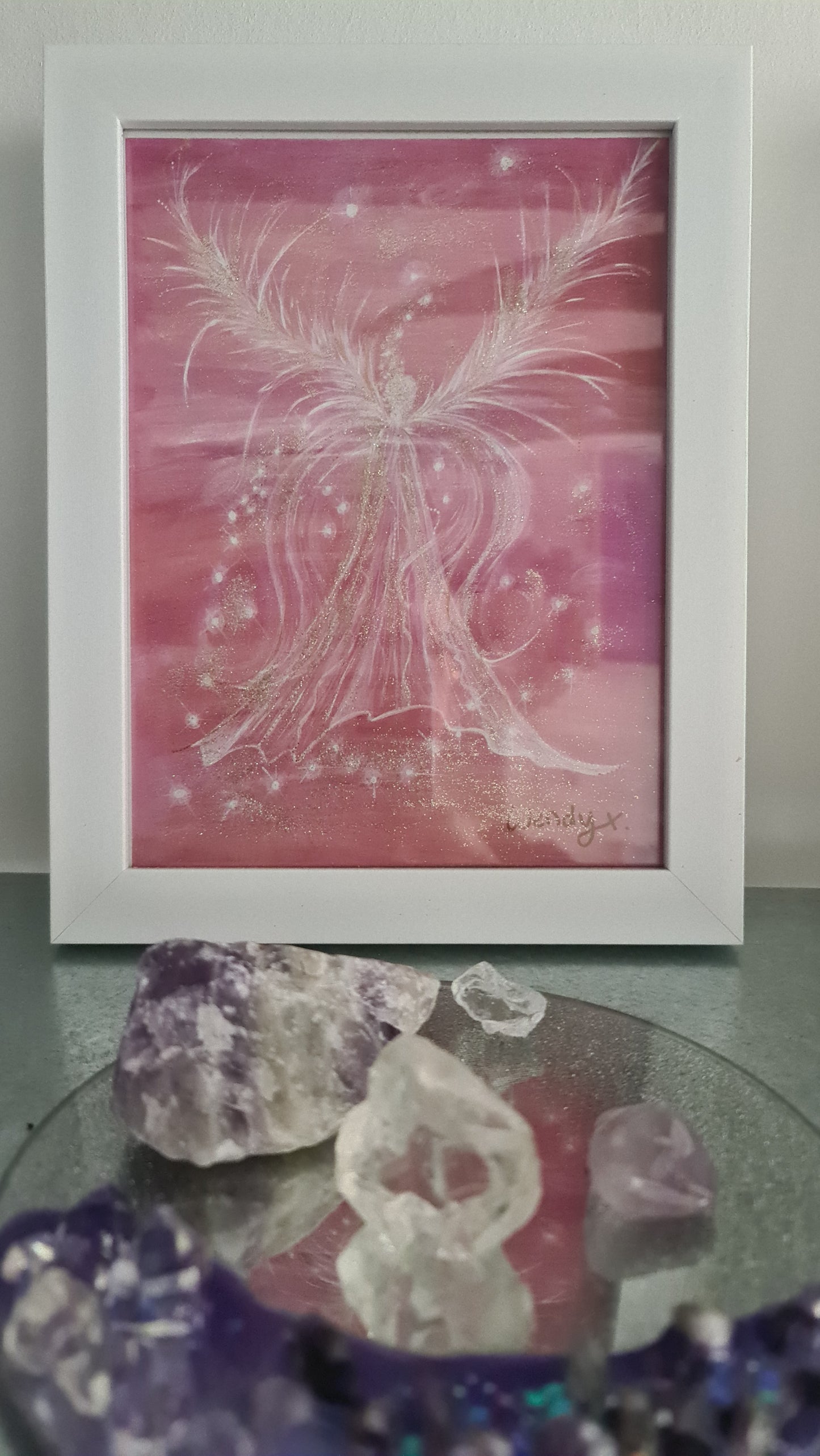 Archangel Chamuel -Framed Personally Embellished Fine Art Print