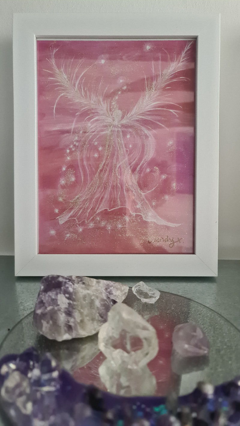 Archangel Chamuel -Framed Personally Embellished Fine Art Print