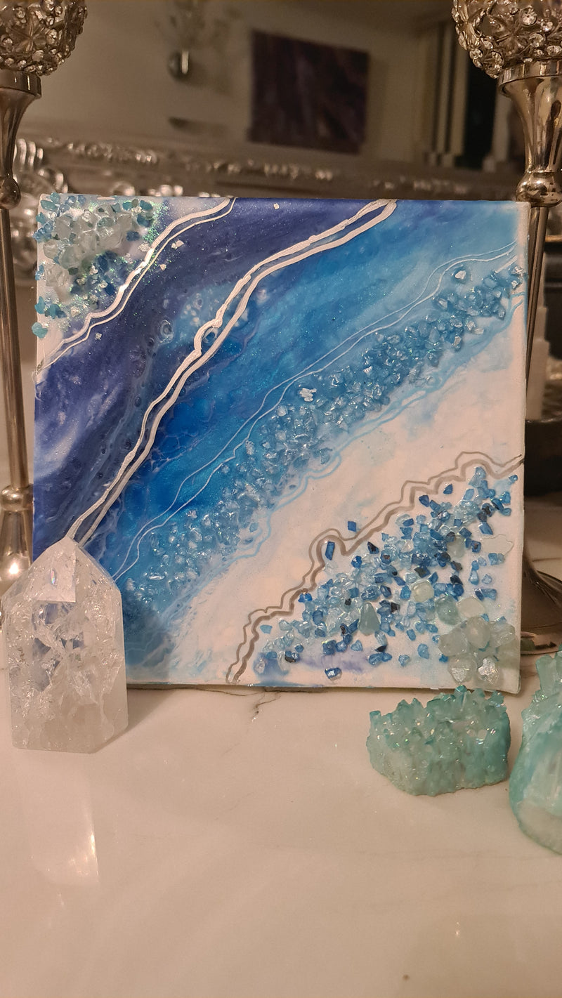 Reflections series - Mini Geode Art   2/2