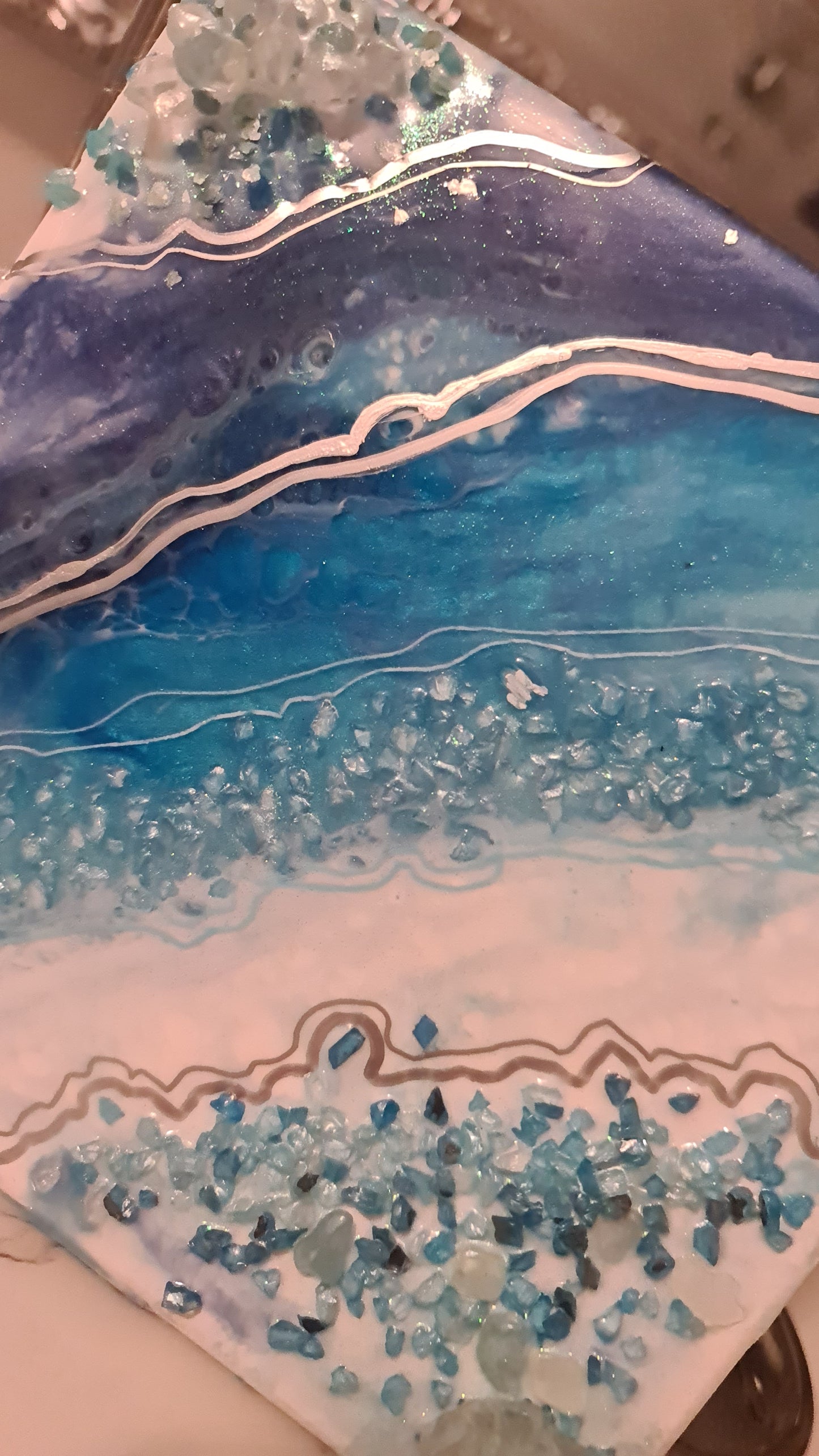 Reflections series - Mini Geode Art   2/2