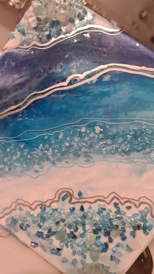 Reflections series - Mini Geode Art   2/2