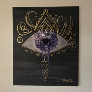 Soul’s Eye Resin Artwork – Crystal Eye for Healing & Protection