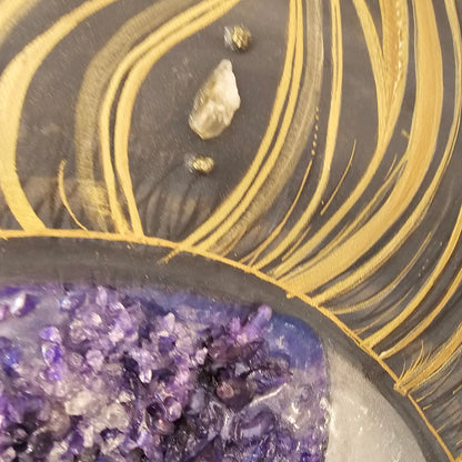 Soul’s Eye Resin Artwork – Crystal Eye for Healing & Protection