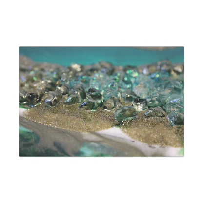 Dioptase Canvas Wall Art - Elegance